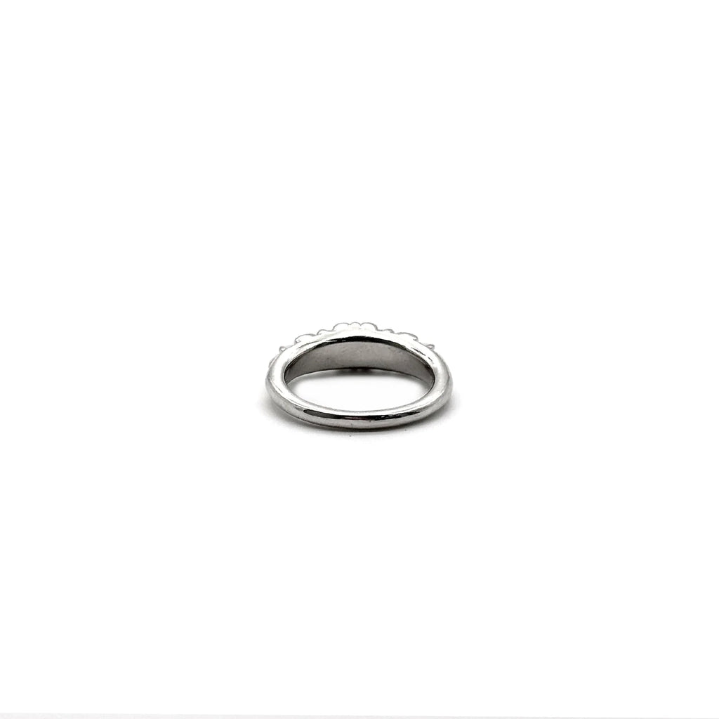 Chrome Hearts Jewelry 18K White Gold Diamonds Baby Classic Floral Cross Ring
