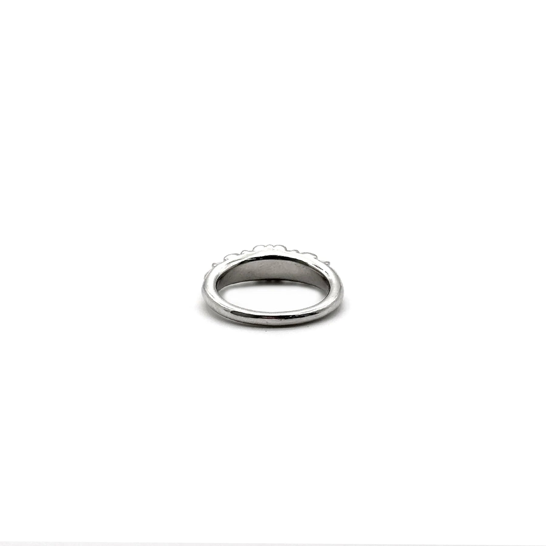 Chrome Hearts Jewelry 18K White Gold Diamonds Baby Classic Floral Cross Ring