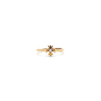 Chrome Hearts Jewelry 22K Gold Diamond Bubblegum Cross Ring