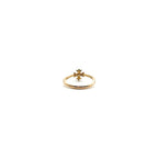 Chrome Hearts Jewelry 22K Gold Diamond Bubblegum Cross Ring
