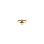 Chrome Hearts Jewelry 22K Gold Diamond Bubblegum Cross Ring