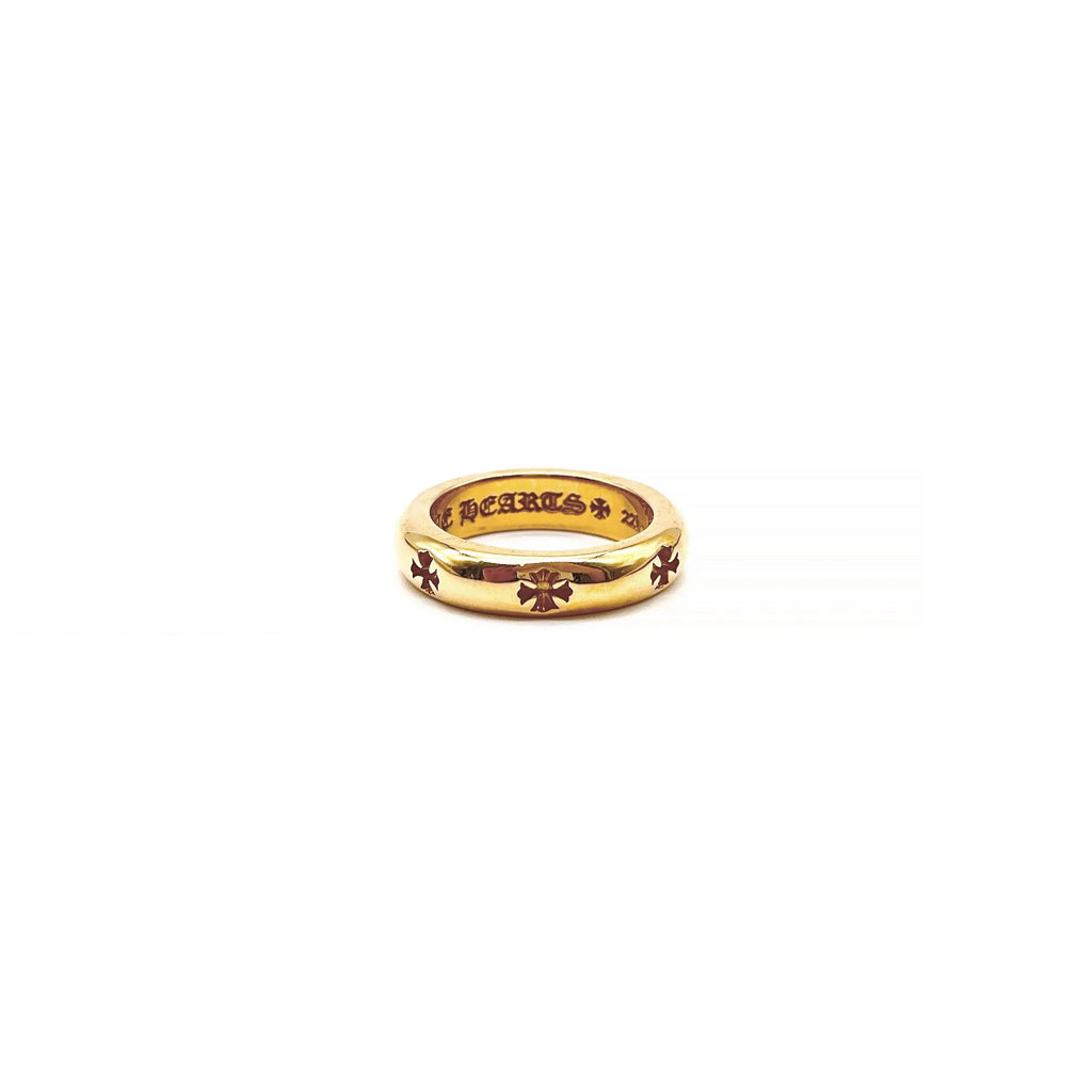 Chrome Hearts Jewelry 22K Gold Negative Cross Ring