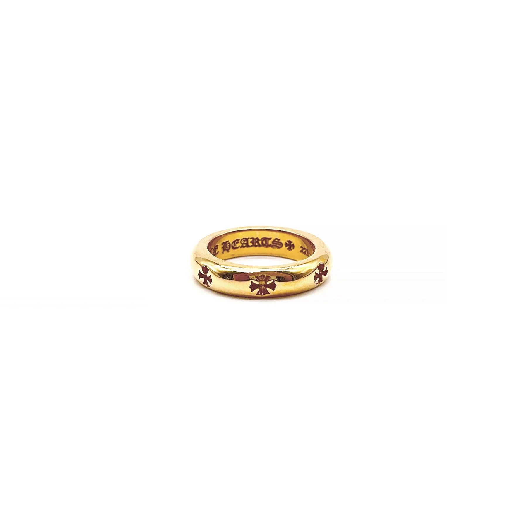 Chrome Hearts Jewelry 22K Gold Negative Cross Ring