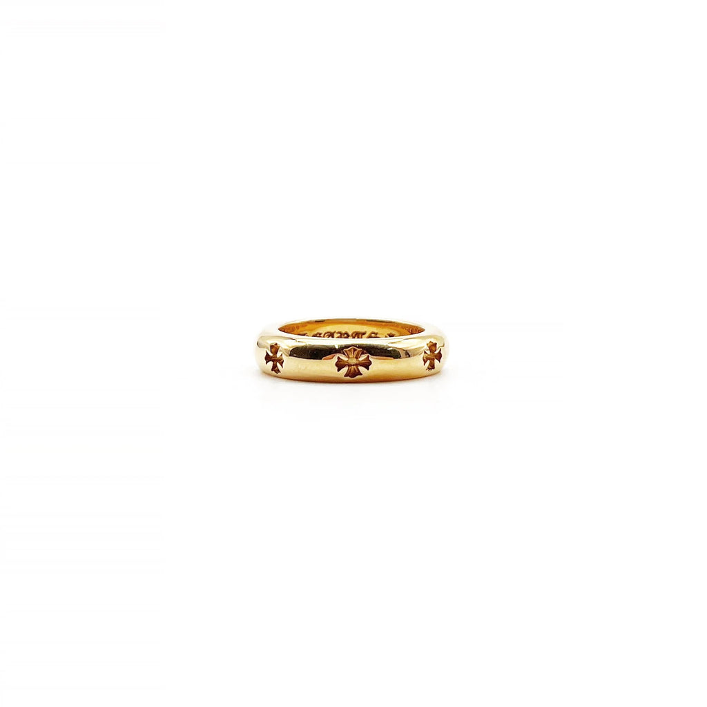 Chrome Hearts Jewelry 22K Gold Negative Cross Ring