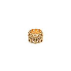 Chrome Hearts Jewelry 22K Gold With Diamonds Cross Cemetery Ring