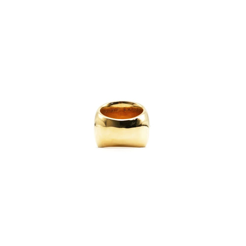 22K Gold With Diamonds Oval Keeper Chrome Hearts Ring