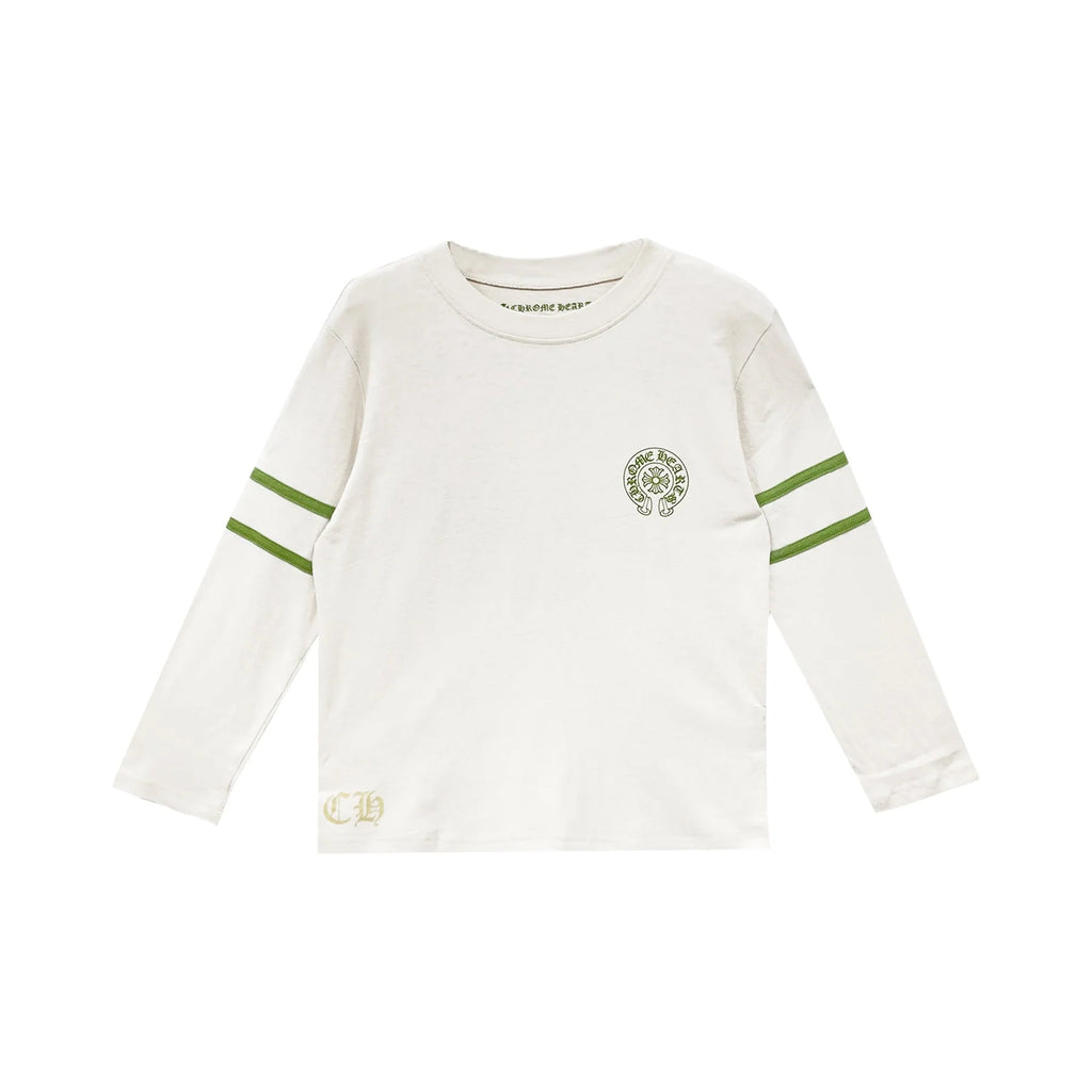 33 Horseshoe Logo White Long Sleeve T-Shirt