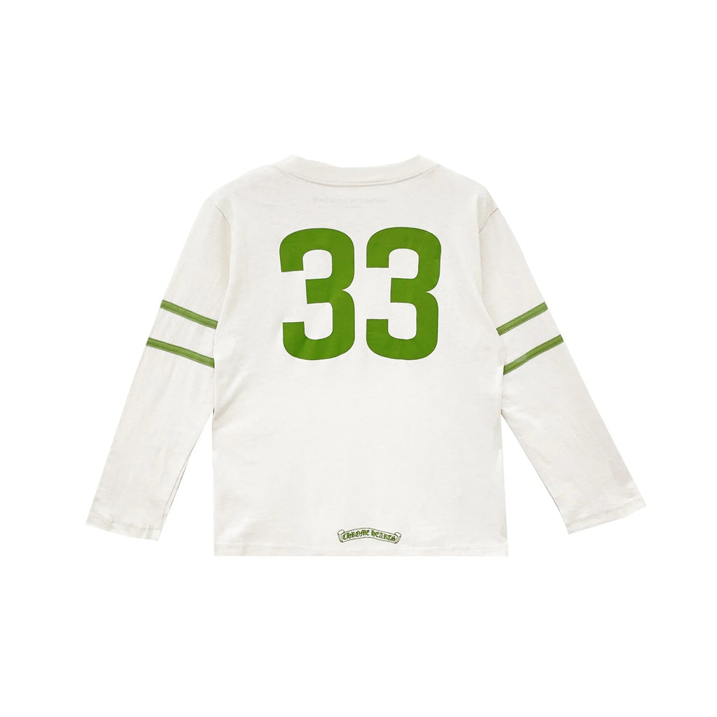 33 Horseshoe Logo White Long Sleeve T-Shirt