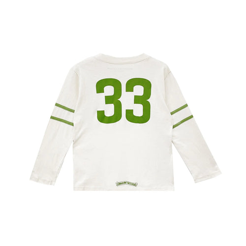 33 Horseshoe Logo White Long Sleeve T-Shirt