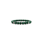 Chrome Hearts 8mm Malachite Grand Cross Pendant Bracelet