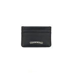 Chrome Hearts Black Leather Card Holder