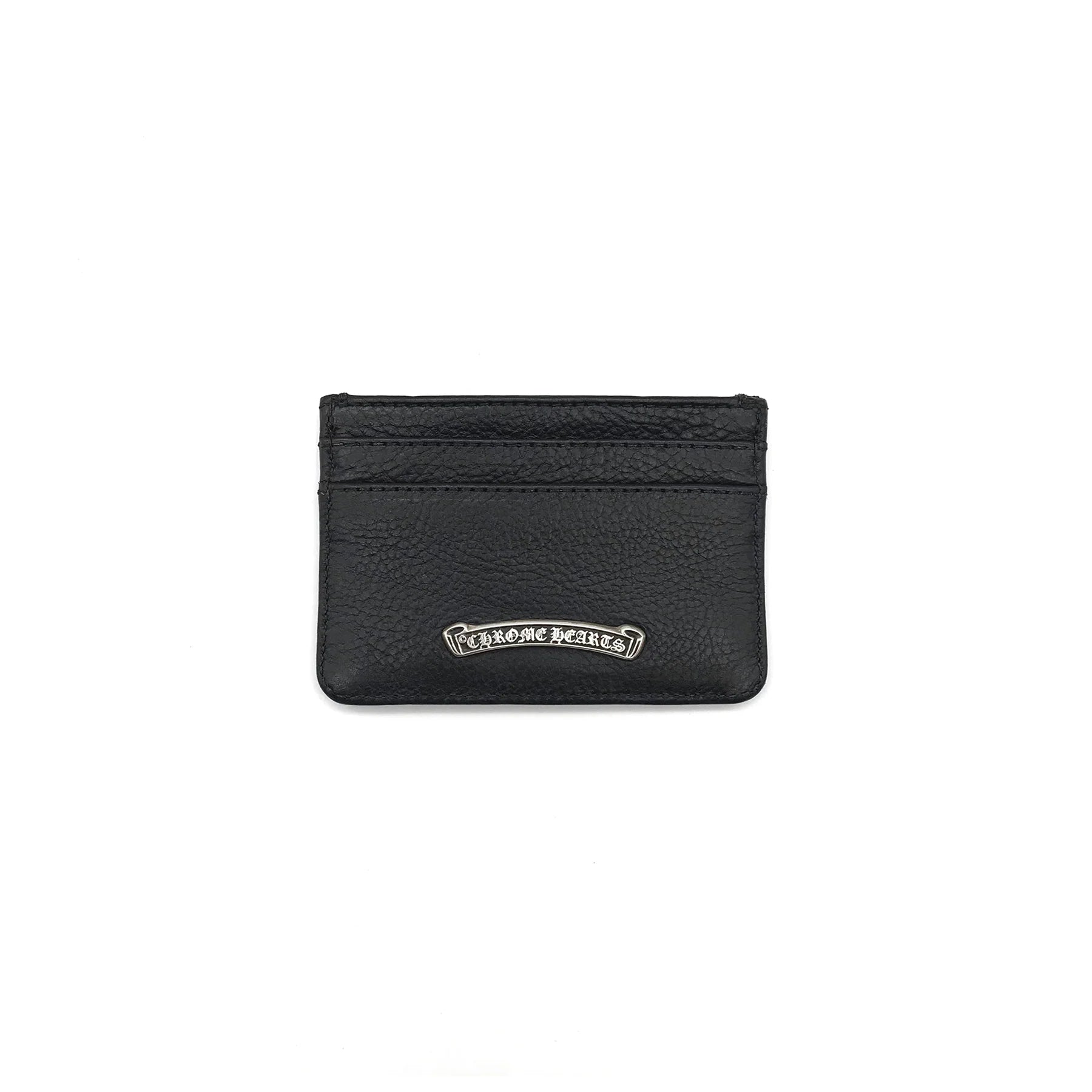 Chrome Hearts Black Leather Card Holder