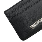 Chrome Hearts Black Leather Card Holder