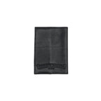 Chrome Hearts Black Leather Cross Passport Holder