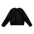 Chrome Hearts Black Pony Hair Patent Leather Cross Sweatshirt