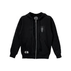 Chrome Hearts Vine Dagger Zip Up Black Hoodie