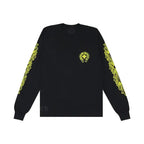 Bold Yellow Chrome Hearts Made In Hollywood Long Sleeve Tee