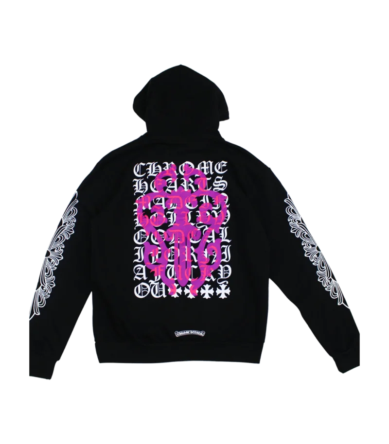 CH Eye Chart Pink Dagger Pullover Hoodie