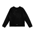 CH Logo Cross Leather Patch Black Sweatshirt