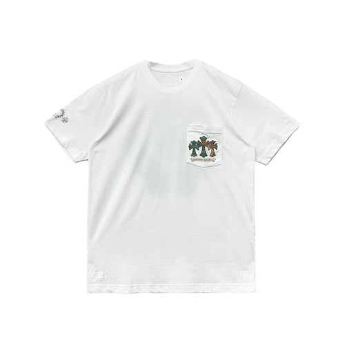 Camouflage Horseshoe Logo Chrome Hearts White Tee