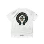 Camouflage Horseshoe Logo Chrome Hearts White Tee