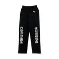 Embroidered Chrome Hearts Black Sweatpants