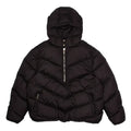 Quarter Zip Chrome Hearts Black Down Puffer Jacket