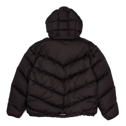 Quarter Zip Chrome Hearts Black Down Puffer Jacket