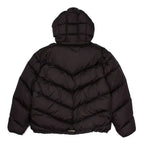 Quarter Zip Chrome Hearts Black Down Puffer Jacket