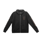 Chrome Hearts Brown Glitter 1988 Zip Up Hoodie