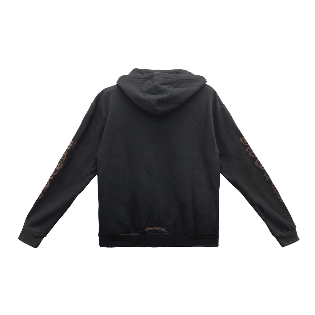 Chrome Hearts Brown Glitter 1988 Zip Up Hoodie