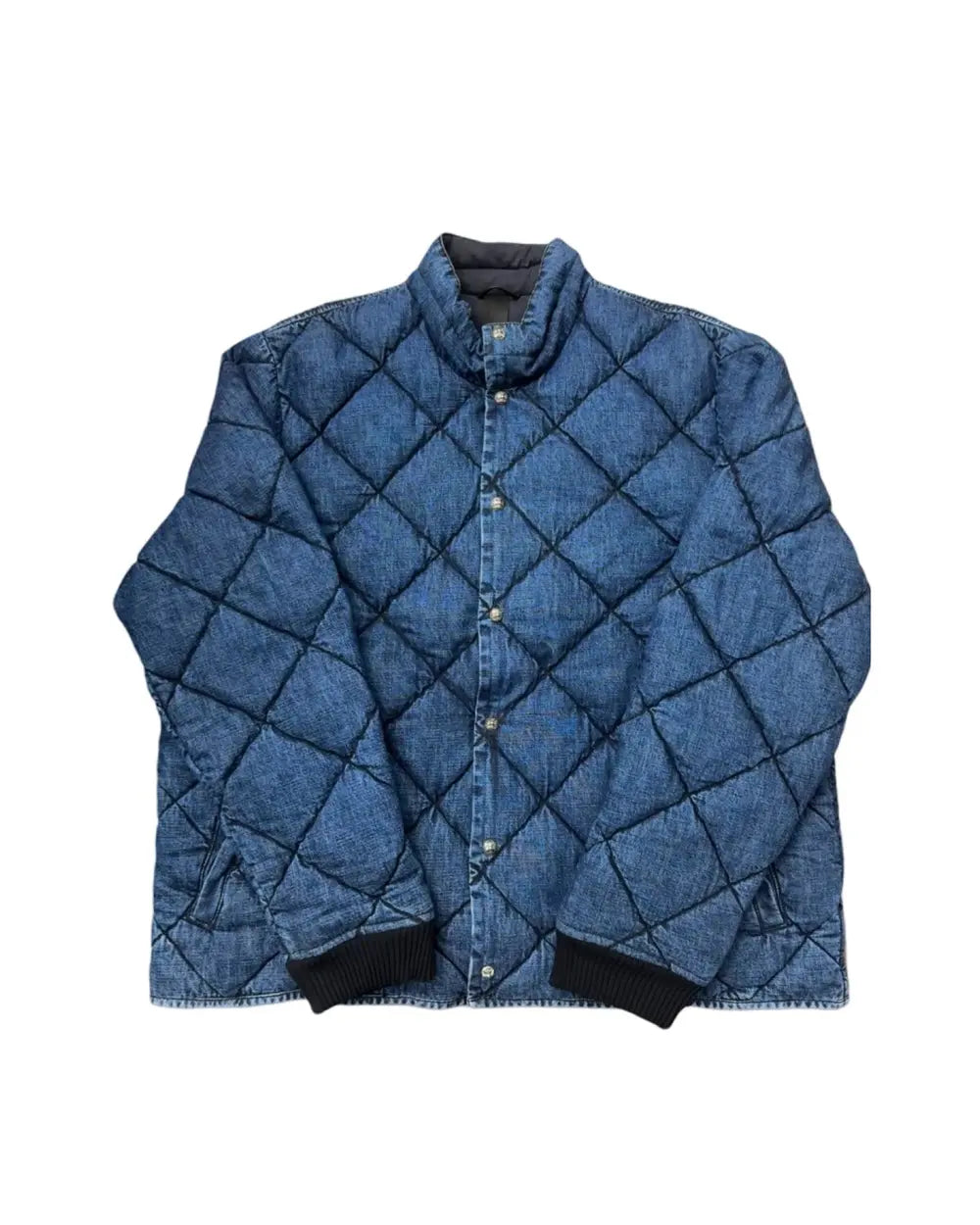 Denim Lined Chrome Hearts Puffer Jacket