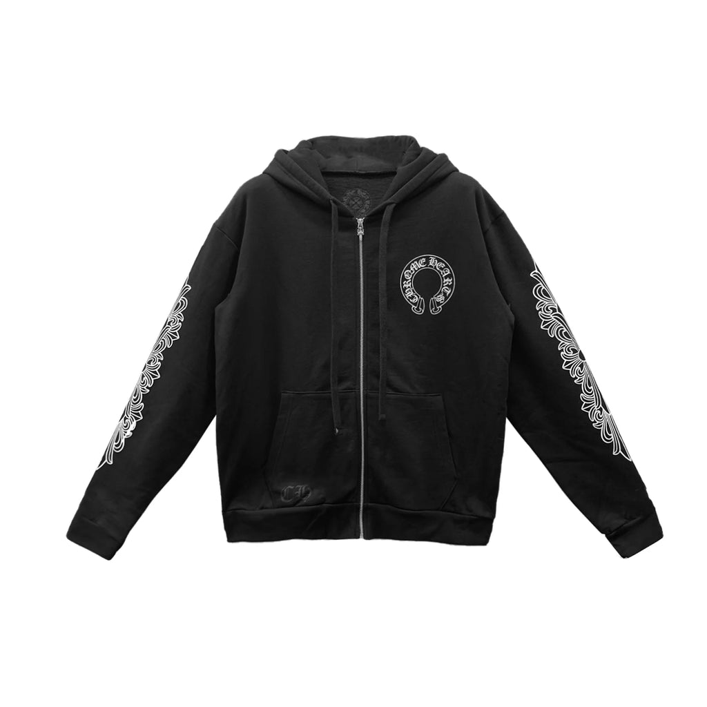 Chrome Hearts FckU Horseshoe Floral Hoodie