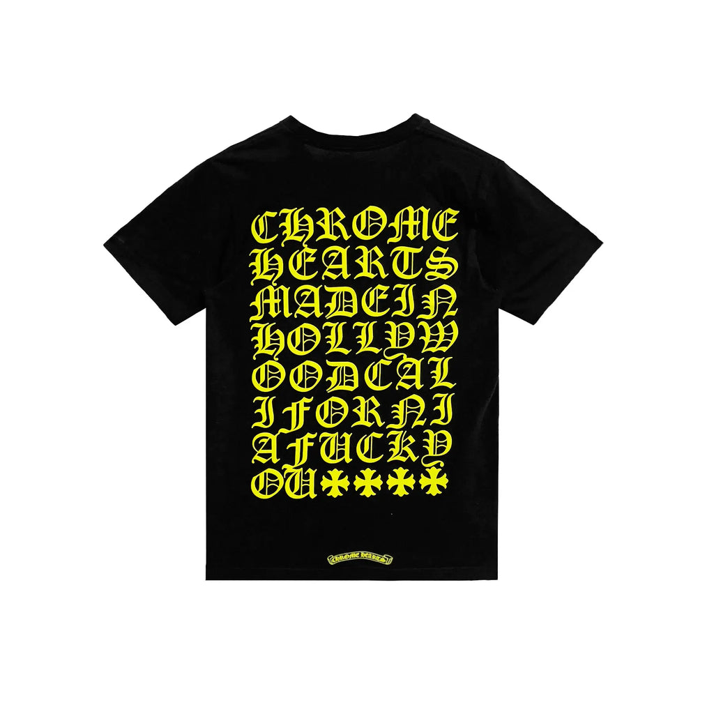 Glow In The Dark Chrome Hearts Pocket Tee Black