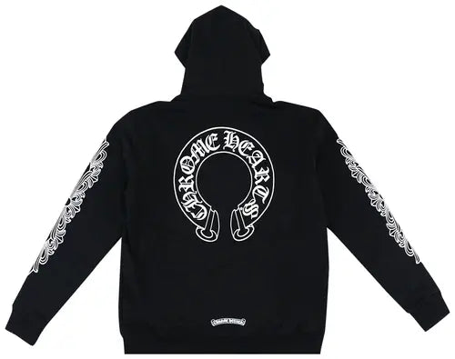 Chrome Hearts Horseshoe Floral Cross Hoodie