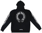 Chrome Hearts Horseshoe Floral Cross Hoodie