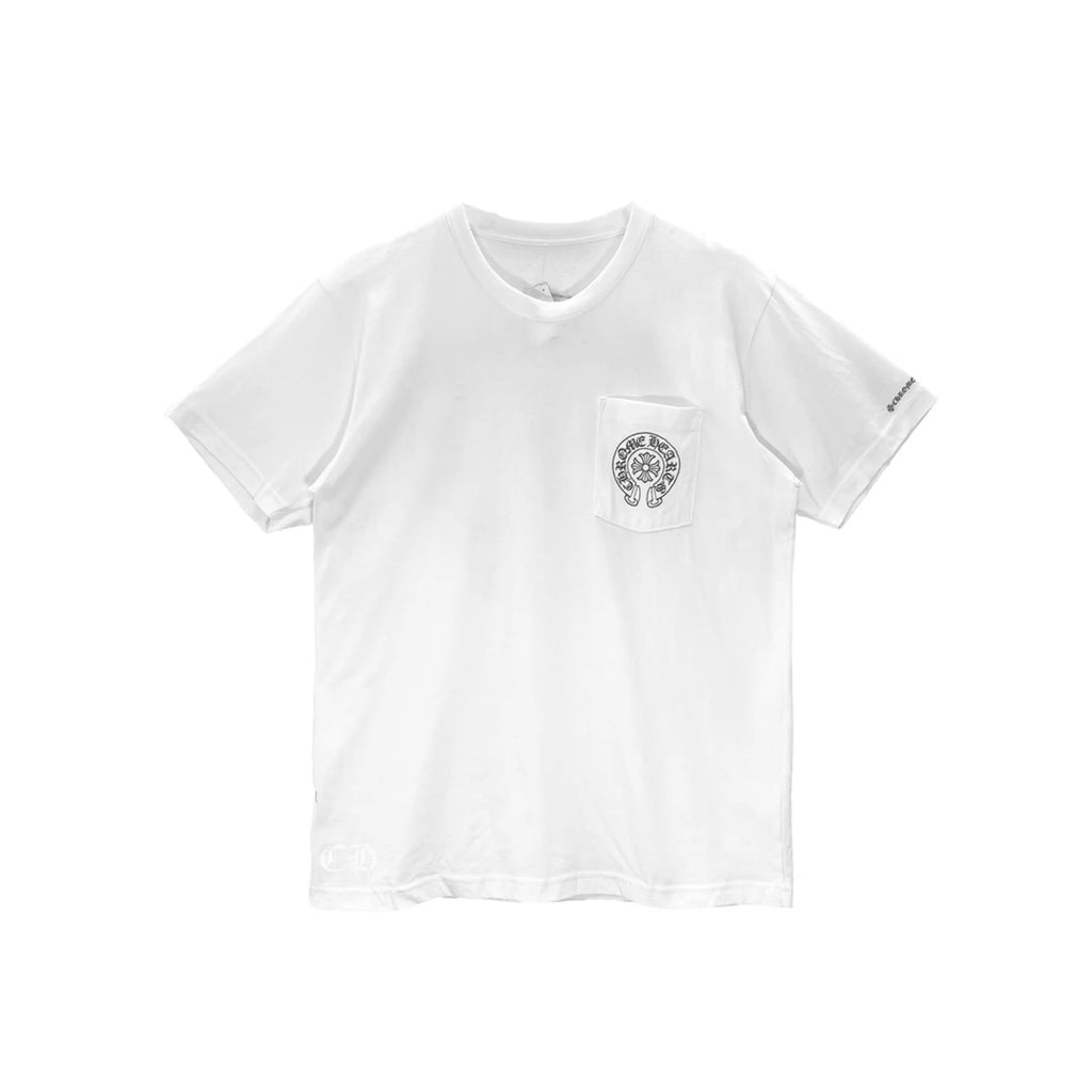 Chrome Hearts Horseshoe Logo Pocket T-Shirt 'White'