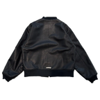 Letterman Ch Patch Chrome Hearts Leather Blouson Jacket