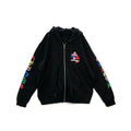 Chrome Hearts Multi-Color Cross Logo Zip Up Hoodie