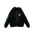 Chrome Hearts Multi-Color Cross Logo Zip Up Hoodie