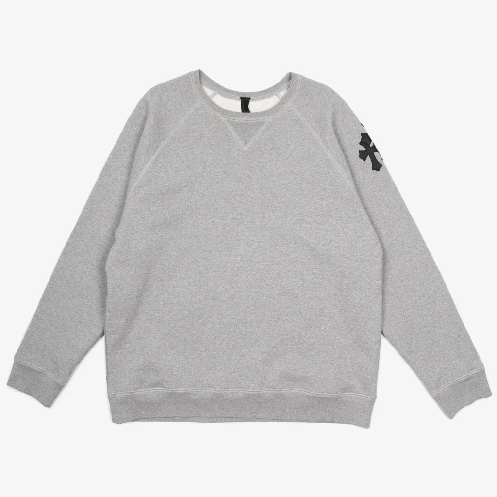 Crewneck Paper Jam Cross Patch Chrome Hearts Sweatshirt