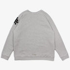 Crewneck Paper Jam Cross Patch Chrome Hearts Sweatshirt