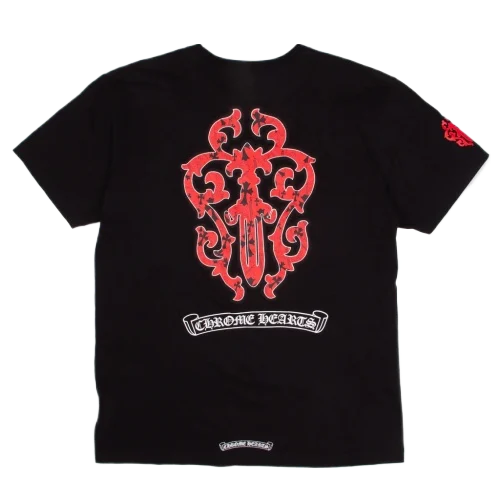 Chrome Hearts Red Dagger Pocket T-Shirt