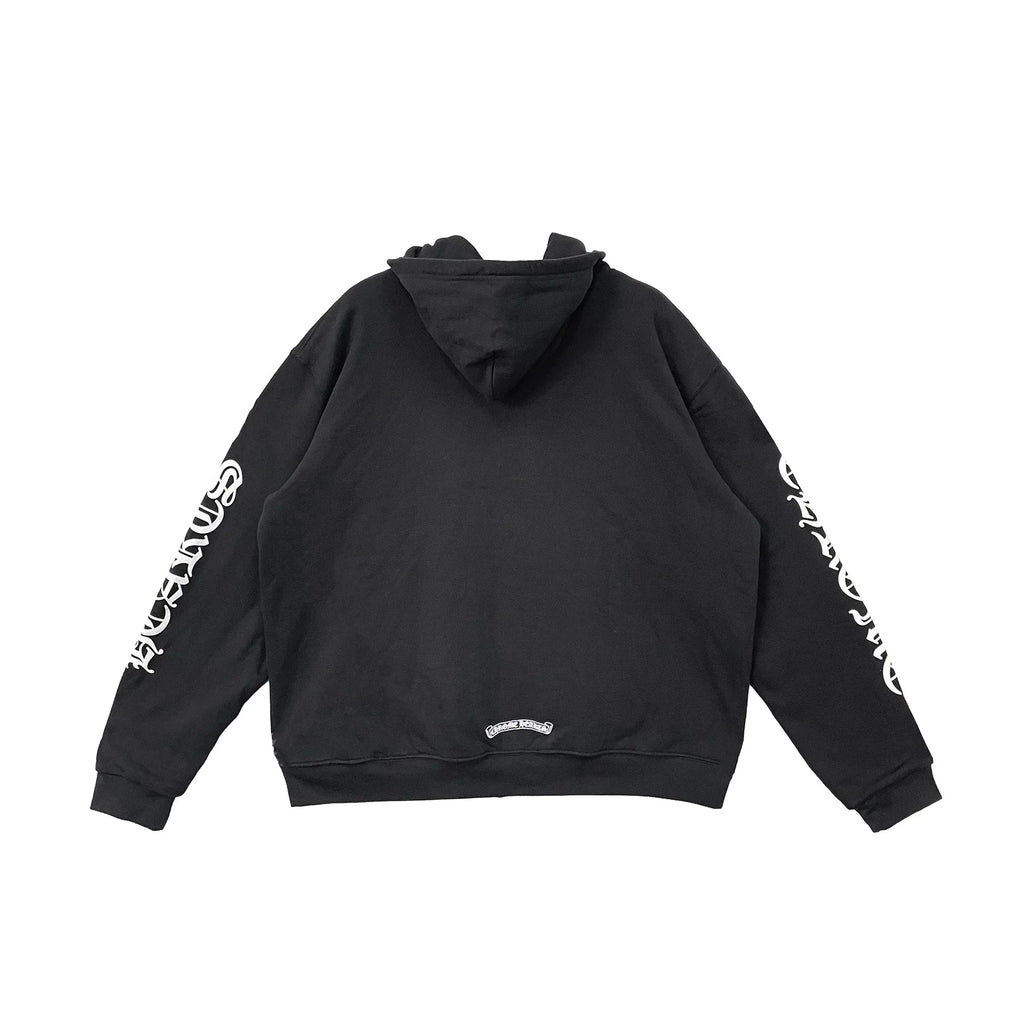 Chrome Hearts Script Logo Classic Zip Up Hoodie