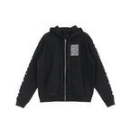 Chrome Hearts Script Logo Zip Up Hoodie