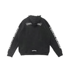 Chrome Hearts Scroll Logo Zip Up Hoodie