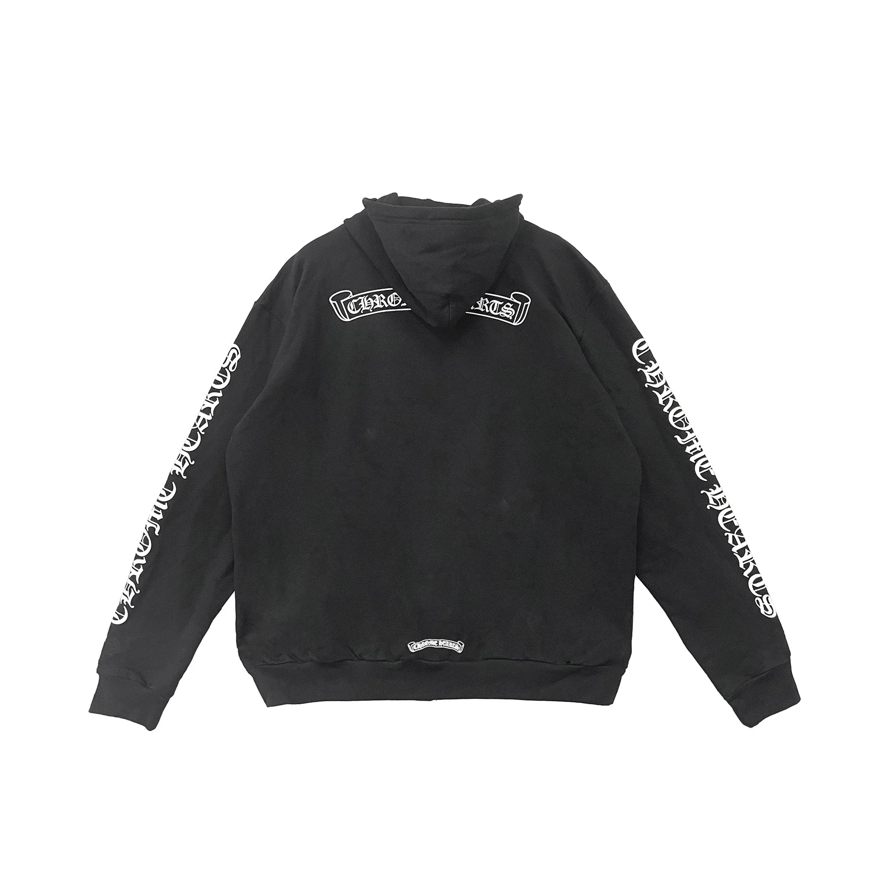 Chrome Hearts Scroll Logo Zip Up Hoodie