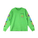 Chrome Hearts Sex Records Long-Sleeve Tee Green