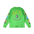 Chrome Hearts Sex Records Long-Sleeve Tee Green