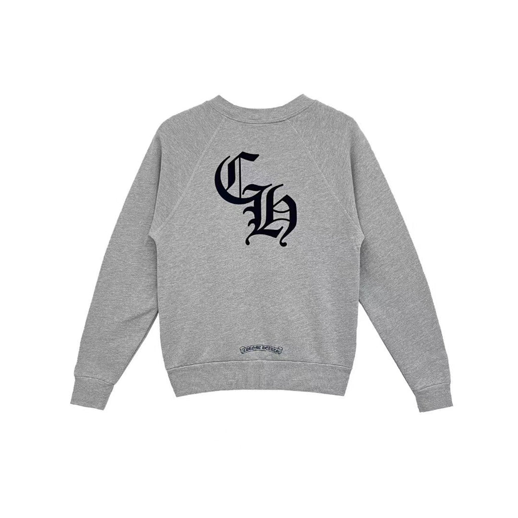 Triple Cross CH Letter Grey Chrome Hearts Sweatershirt